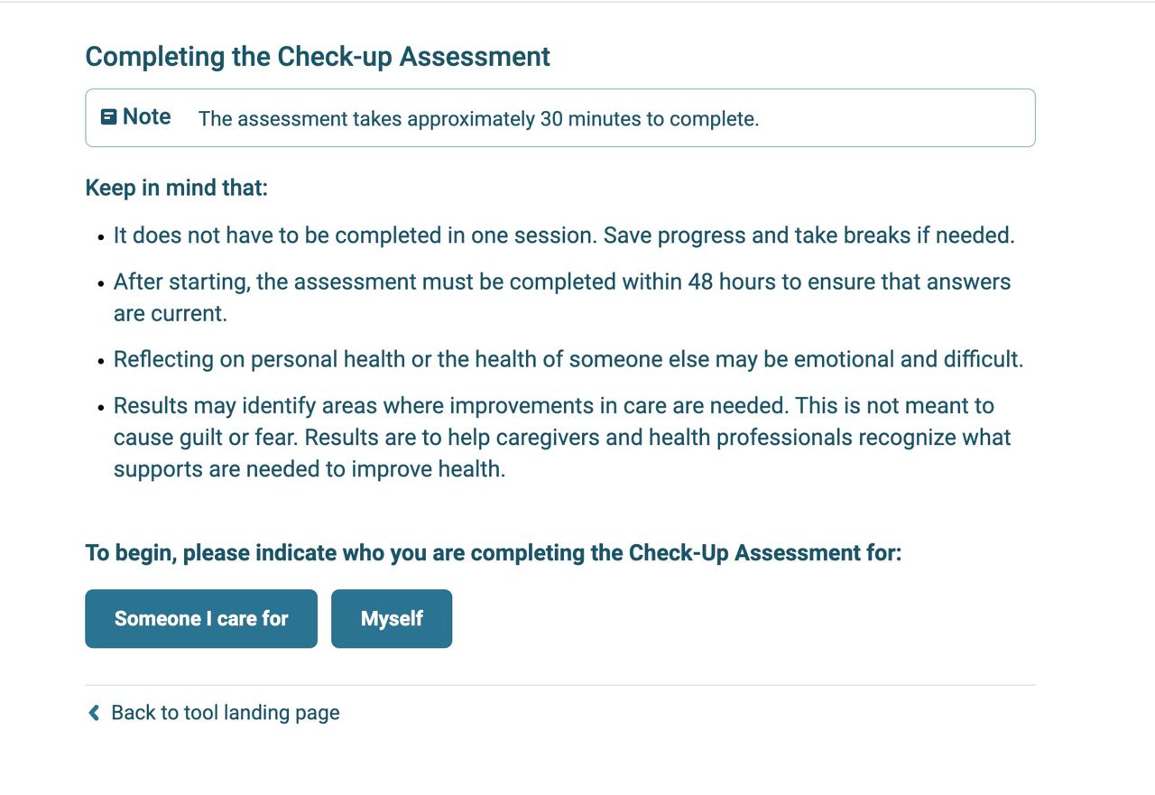 Choose who gets the assessment